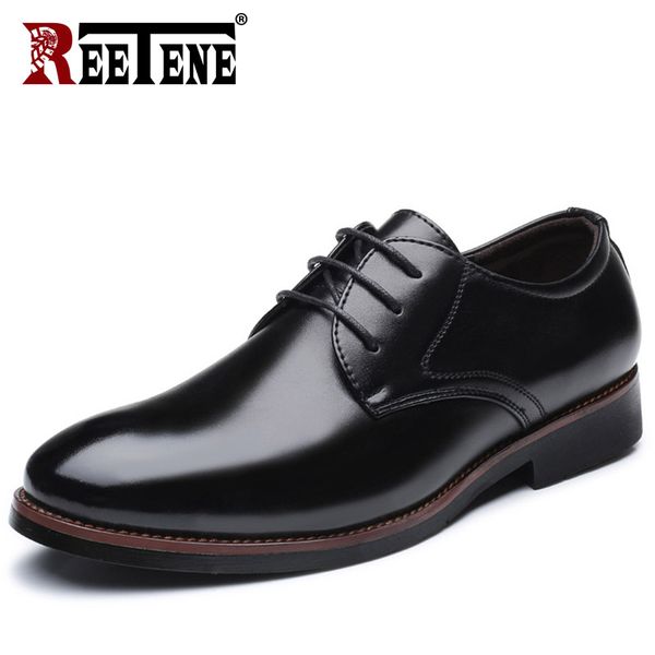 reetene men's leather oxfords business dress shoes low heel office formal shoes classic black footwear round toe male pu
reetene men's leather oxfords business dress shoes low heel office formal shoes classic black footwear round toe male pu