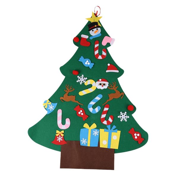 3ft diy felt christmas tree set + 26pcs detachable ornaments, wall hanging xmas gifts for christmas decorations 
3ft diy felt christmas tree set + 26pcs detachable ornaments, wall hanging xmas gifts for christmas decorations