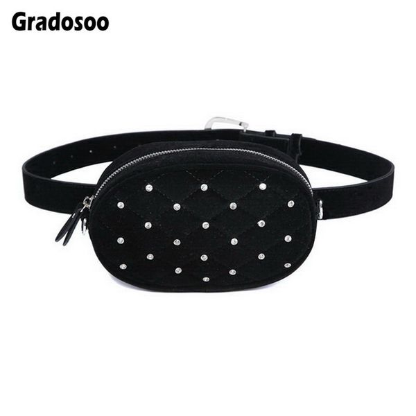 gradosoo new diamond design belt bags velvet black women waist bag silver quilted pu leather shoulder bag fanny pack purse a006
gradosoo new diamond design belt bags velvet black women waist bag silver quilted pu leather shoulder bag fanny pack purse a006