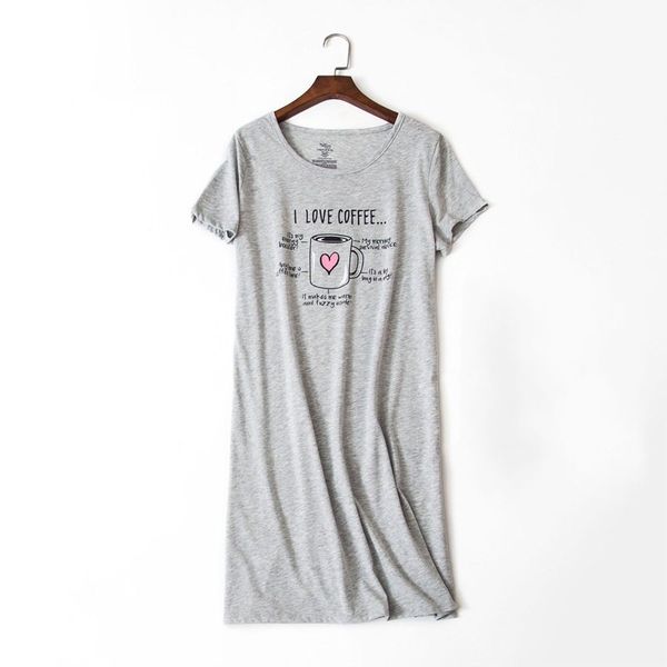 summer plus size female casual letter print nighty dress ladies 100% cotton nightgown women short sleeve round collar sleepshirt, Black;red
summer plus size female casual letter print nighty dress ladies 100% cotton nightgown women short sleeve round collar sleepshirt, Black;red