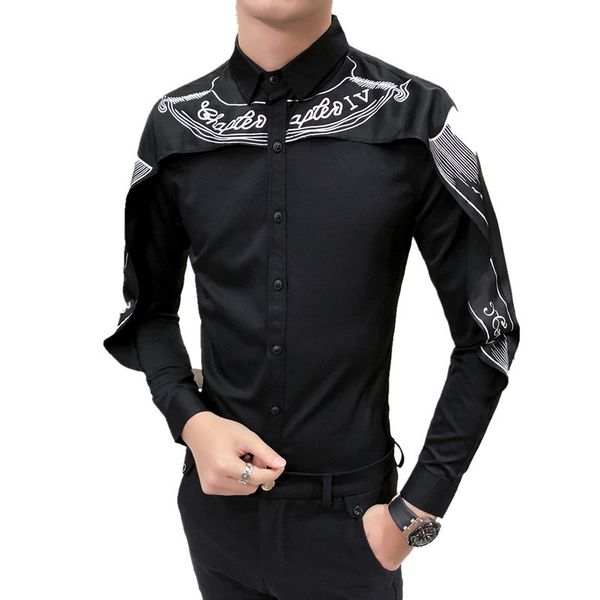 дизайнерская рубашка корейская мода 2020 с длинным рукавом slim fit готическая рубашка camisa мужская свадебная лоскутная черная белая, White;black
дизайнерская рубашка корейская мода 2020 с длинным рукавом slim fit готическая рубашка camisa мужская свадебная лоскутная черная белая, White;black