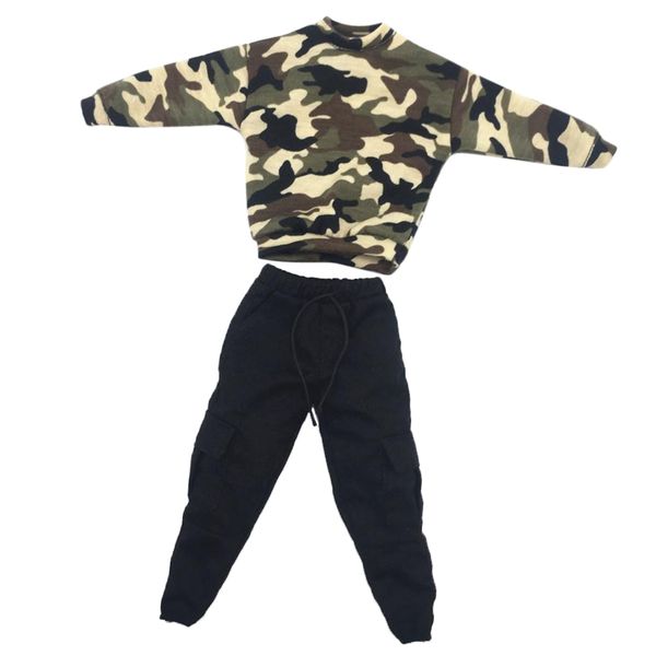1/6 scale camouflage sweatshirt & casual pants suit for toys 12 inch male figure body accessories
1/6 scale camouflage sweatshirt & casual pants suit for toys 12 inch male figure body accessories