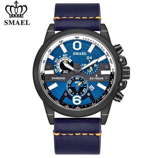 smael men watches new fashion sport quartz wrist watches men's leather casual waterproof watch male date clock relogio masculino, Slivery;brown
smael men watches new fashion sport quartz wrist watches men's leather casual waterproof watch male date clock relogio masculino, Slivery;brown