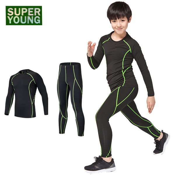 fitness boys training compression kids gym wear tights clothing sets children sport running jogging suits men sportswear clothes, Black;blue
fitness boys training compression kids gym wear tights clothing sets children sport running jogging suits men sportswear clothes, Black;blue