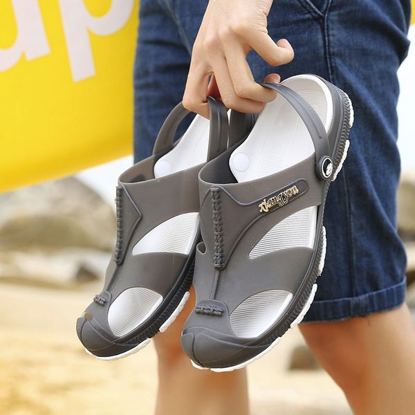 2019 new men sandals men's outdoor hole shoes wading shoes summer fashion sandals beach flip flop sandalia masculina #40, Black
2019 new men sandals men's outdoor hole shoes wading shoes summer fashion sandals beach flip flop sandalia masculina #40, Black