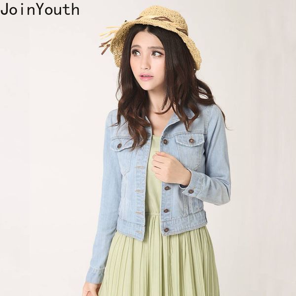 women's jackets joinyouth solid single breasted denim jacket outwear autumn 2021 women fashion chaqueta mujer turn-down collar clothes, Black;brown
women's jackets joinyouth solid single breasted denim jacket outwear autumn 2021 women fashion chaqueta mujer turn-down collar clothes, Black;brown