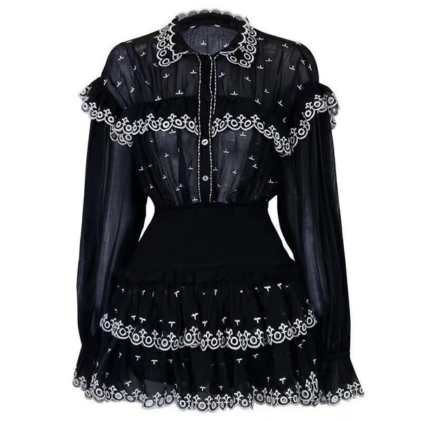 embroidery ruffle patchwork two piece sets female perspective flare sleeve shirts high waist mini skirts female two piece dress new, White
embroidery ruffle patchwork two piece sets female perspective flare sleeve shirts high waist mini skirts female two piece dress new, White