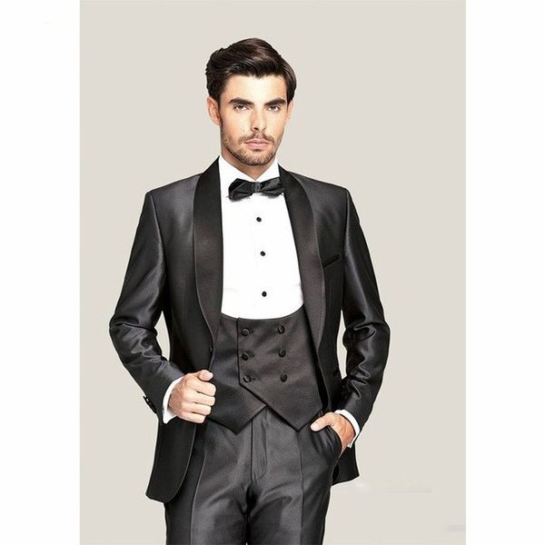 handsome one button groomsmen shawl lapel groom tuxedos men suits wedding/prom/dinner man blazer(jacket+pants+tie+vest) a273, Black;gray
handsome one button groomsmen shawl lapel groom tuxedos men suits wedding/prom/dinner man blazer(jacket+pants+tie+vest) a273, Black;gray