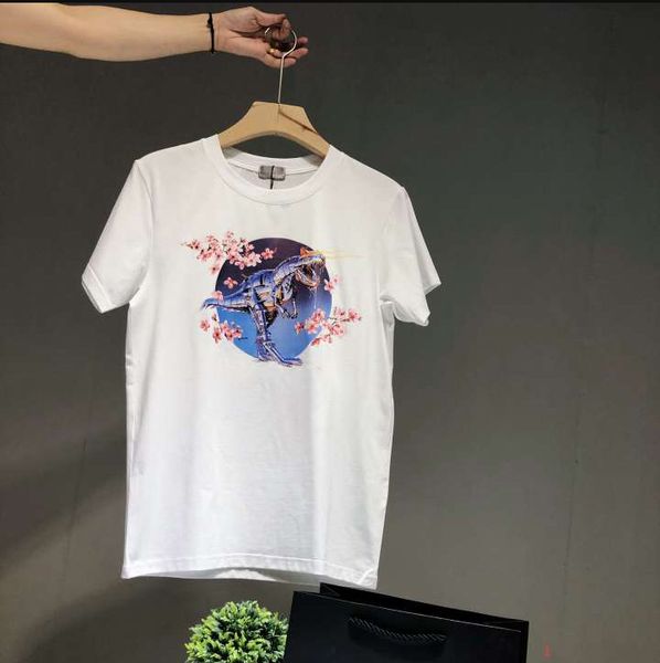 men designer t shirts luxury t-shirts with brand letters solid color short sleeves dinosaur printing fashion women clothing s-xl, White;black
men designer t shirts luxury t-shirts with brand letters solid color short sleeves dinosaur printing fashion women clothing s-xl, White;black