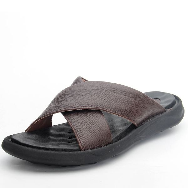 mens slippers summer antiskid fender summer men genuine leather slippers confortable rubber all-match cowhide beach, Black
mens slippers summer antiskid fender summer men genuine leather slippers confortable rubber all-match cowhide beach, Black