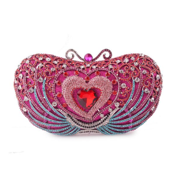 bee in fashion rhinestone hollow out heart evening bag women's bag crystal clutch purse party
bee in fashion rhinestone hollow out heart evening bag women's bag crystal clutch purse party