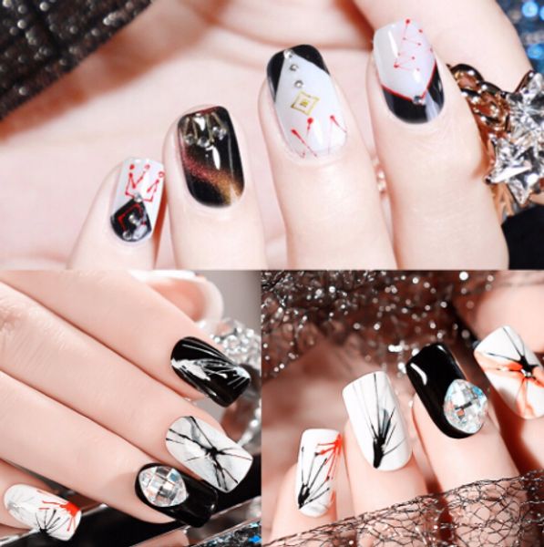 uv gel nail elastic liner uv nail gel polish creative diy web gel varnish flower drawing color painting nail tips manicure tools, Red;pink