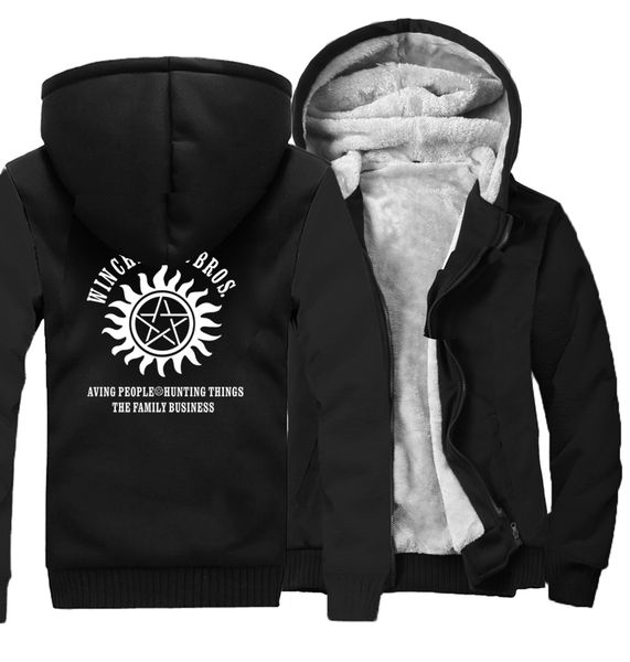 sweatshirt men 2019 winter fleece thick hoodies print winchester bros fashion men's sportswear hoody men jacket hip hop, Black
sweatshirt men 2019 winter fleece thick hoodies print winchester bros fashion men's sportswear hoody men jacket hip hop, Black