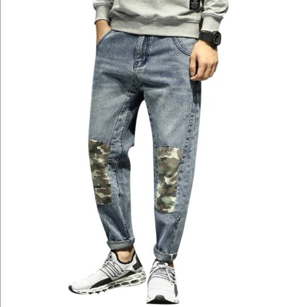 japan style spring autumn vintage jeans men camouflage patch loose denim pants mens long harem jeans long, Blue
japan style spring autumn vintage jeans men camouflage patch loose denim pants mens long harem jeans long, Blue