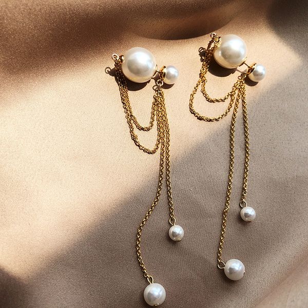 peri'sbox 4 designs gold thin chain pearl drop earrings bar charm long dangle earrings for women delicate statement new, Silver
peri'sbox 4 designs gold thin chain pearl drop earrings bar charm long dangle earrings for women delicate statement new, Silver