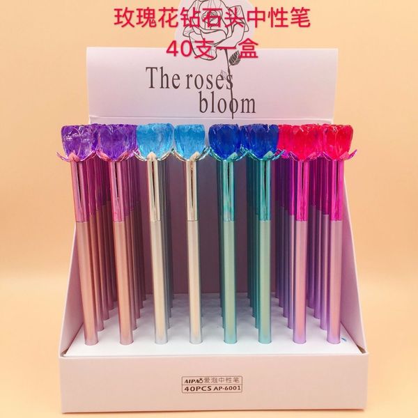 1 piece creative fashion korean gel pen candy color rose diamond crystal pens school office supplies stationery gift
1 piece creative fashion korean gel pen candy color rose diamond crystal pens school office supplies stationery gift