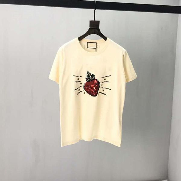 20ss made in italy strawberry beige tee street fashion g casual short sleeve shirt men women guc, White;black
20ss made in italy strawberry beige tee street fashion g casual short sleeve shirt men women guc, White;black