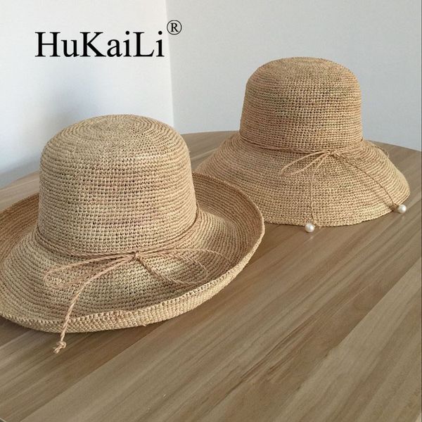 handmade hook needle bucket hats folding strawhat sunbonnet large brim beach hat sunscreen, Blue;gray
handmade hook needle bucket hats folding strawhat sunbonnet large brim beach hat sunscreen, Blue;gray