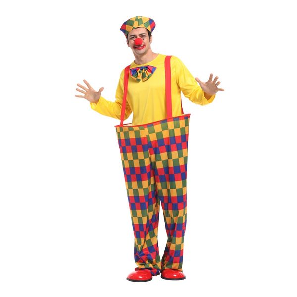 men color plaid steel ring droll clown costumes halloween purim party carnival masquerade mardi gras cosplay outfit, Black;red
men color plaid steel ring droll clown costumes halloween purim party carnival masquerade mardi gras cosplay outfit, Black;red