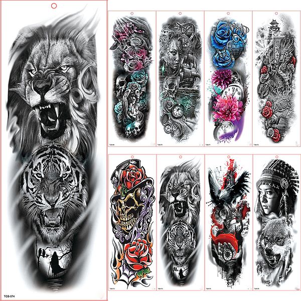 large arm sleeve tattoo waterproof temporary tattoo sticker forest tiger lion full flower tatoo body art tattoo girl
large arm sleeve tattoo waterproof temporary tattoo sticker forest tiger lion full flower tatoo body art tattoo girl