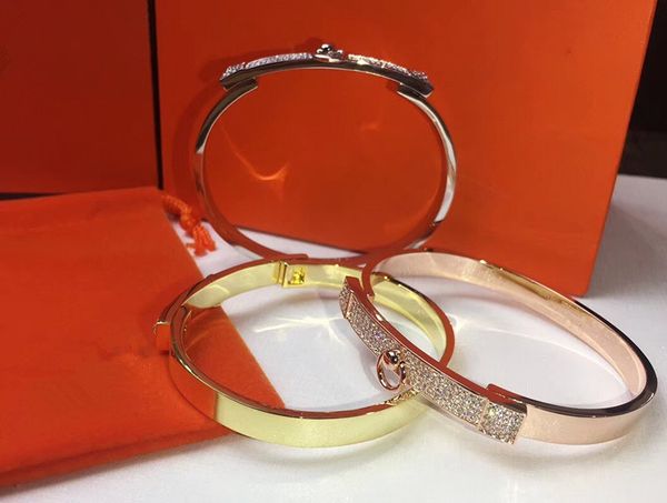 classic kelly full diamond bracelet stainless steel jewelry designer jewelry women bracelets tricolor diamond h bangles, Black
classic kelly full diamond bracelet stainless steel jewelry designer jewelry women bracelets tricolor diamond h bangles, Black