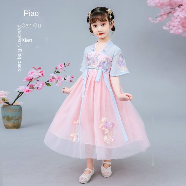 girls' hanfu summer wear new children's ancient dress qixiong ru skirt tang theme costume ethnic clothing suit chinese style super, Red
girls' hanfu summer wear new children's ancient dress qixiong ru skirt tang theme costume ethnic clothing suit chinese style super, Red