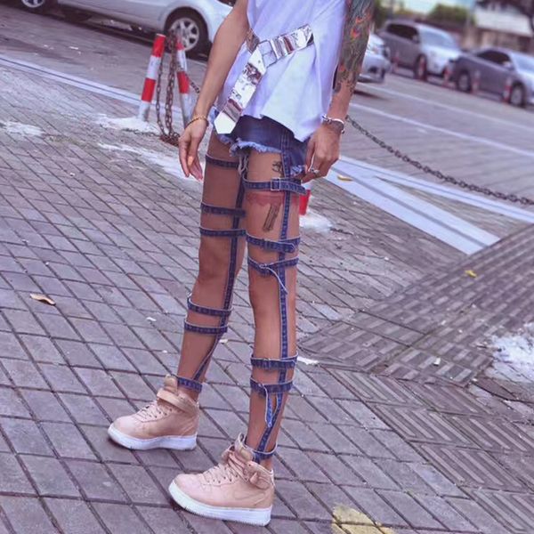 punk gothic buckle belt ribbon hollow high waist ripped hole denim pant women harajuku streetwear jogger jeans trouser club, Blue
punk gothic buckle belt ribbon hollow high waist ripped hole denim pant women harajuku streetwear jogger jeans trouser club, Blue