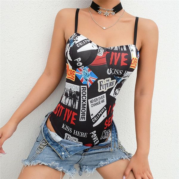 2019 summer women bodysuit jumpsuit bandage printing leotard ladies sleeveless body jumpsuit macacao feminino 610, Black;white
2019 summer women bodysuit jumpsuit bandage printing leotard ladies sleeveless body jumpsuit macacao feminino 610, Black;white