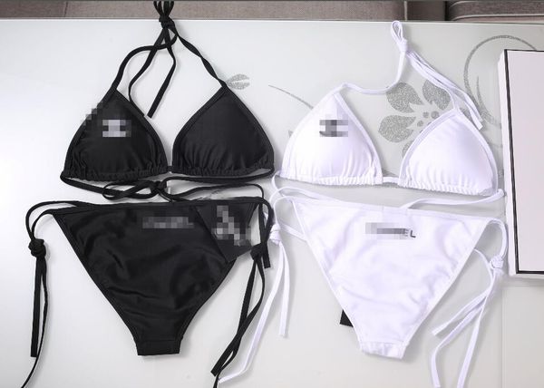 fashion women bikinis set summer outdoor beach girl swimsuit pool party two piece swimwear for lady, White;black 
fashion women bikinis set summer outdoor beach girl swimsuit pool party two piece swimwear for lady, White;black