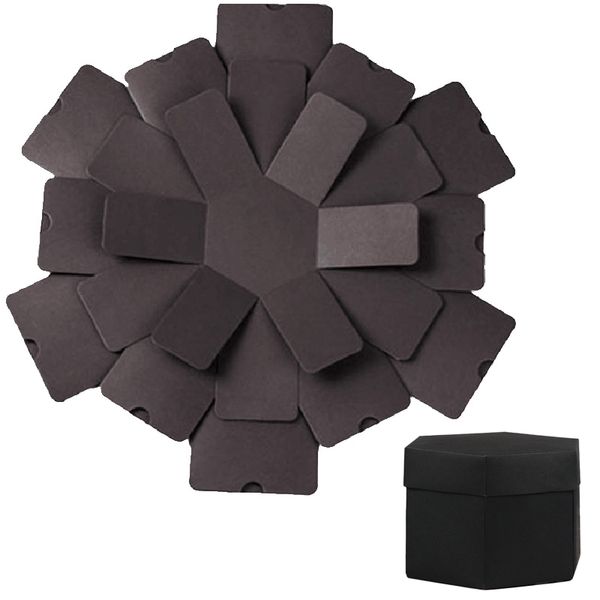 diy p album handmade hexagonal gift box for family friends gift scrapbook festival lovers gifts