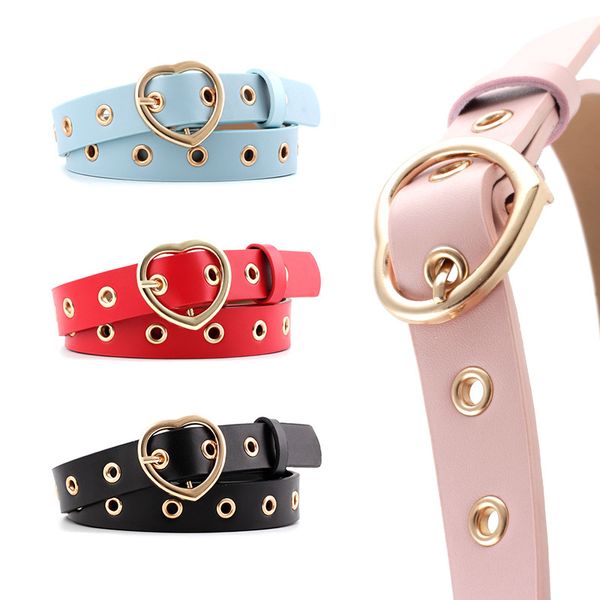 women pu leather belts hollow out jeans trousers waistband punk eyelet grommet heart buckle gold heart buckle waistbelts vintage, Black;brown
women pu leather belts hollow out jeans trousers waistband punk eyelet grommet heart buckle gold heart buckle waistbelts vintage, Black;brown