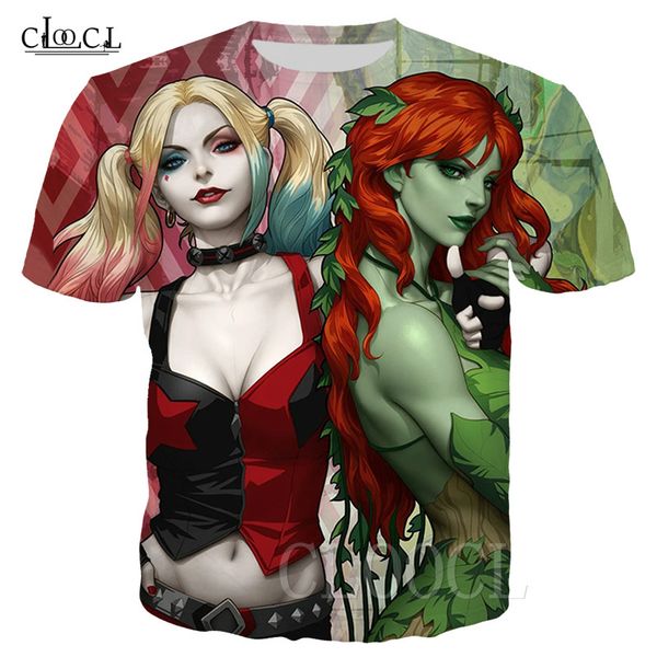 Sexy Clown Harley Quinn Harajuku T-shirt for Men Women T Shirt Funny Anime 3D Printed Poison Ivy Sweatshirts Sportswear Pullover
Sexy Clown Harley Quinn Harajuku T-shirt for Men Women T Shirt Funny Anime 3D Printed Poison Ivy Sweatshirts Sportswear Pullover