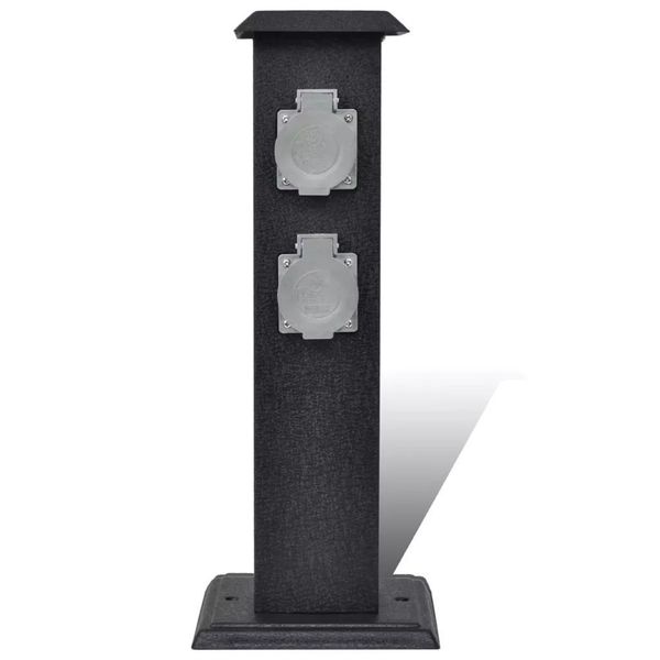electrical socket garden with black pillar other housekeeping organization 
electrical socket garden with black pillar other housekeeping organization