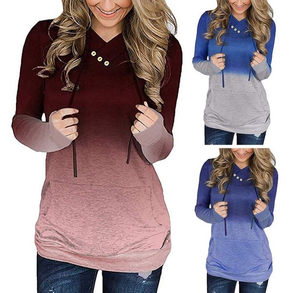 women hoodies sweatshirt simple long sleeve cute gradient print hoodies autumn loose hooded ladies sweatshirts, Black
women hoodies sweatshirt simple long sleeve cute gradient print hoodies autumn loose hooded ladies sweatshirts, Black