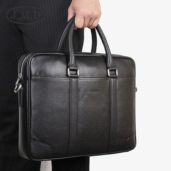 j.m.d genuine leather men's handbag 14-inch computer bag business simple thin section briefcase 7400
j.m.d genuine leather men's handbag 14-inch computer bag business simple thin section briefcase 7400