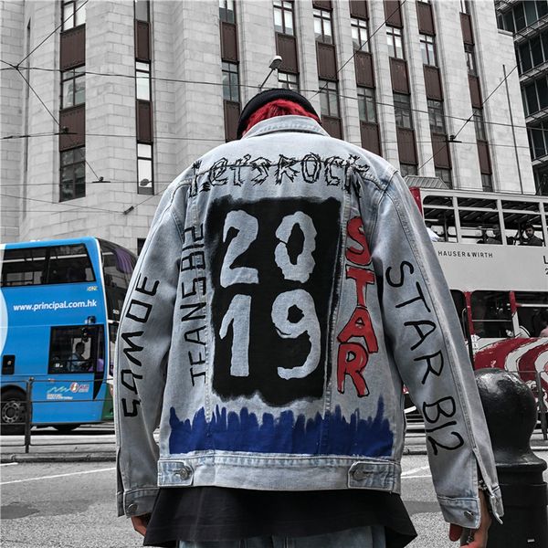 hip hop denim jackets men streetwear jeans coats graffiti jacket cotton 2019 spring autumn streetwear male xd130, Black;brown
hip hop denim jackets men streetwear jeans coats graffiti jacket cotton 2019 spring autumn streetwear male xd130, Black;brown