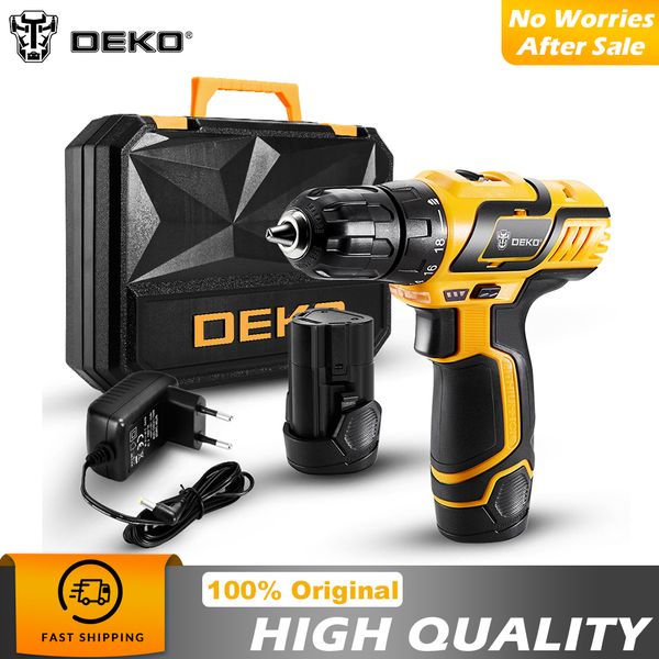 deko gcd10.8du3 10.8v cordless drill electric screwdriver lithium-ion mini power driver variable speed with great exactness
deko gcd10.8du3 10.8v cordless drill electric screwdriver lithium-ion mini power driver variable speed with great exactness