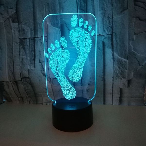 foreign trade new pattern footprint 3d led small night-light colorful touch 3d small desk lamp 3d nurse small night-light
foreign trade new pattern footprint 3d led small night-light colorful touch 3d small desk lamp 3d nurse small night-light