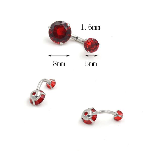double-headed round zircon nail ring human body puncture double-headed zircon belly button nail stainless steel exquisite fashion belly butt, Silver
double-headed round zircon nail ring human body puncture double-headed zircon belly button nail stainless steel exquisite fashion belly butt, Silver