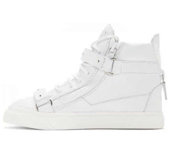 2018 new high quality Top quality men's women's casual shoes,Z genuine leather metal buckle high-top casual shoes e5
