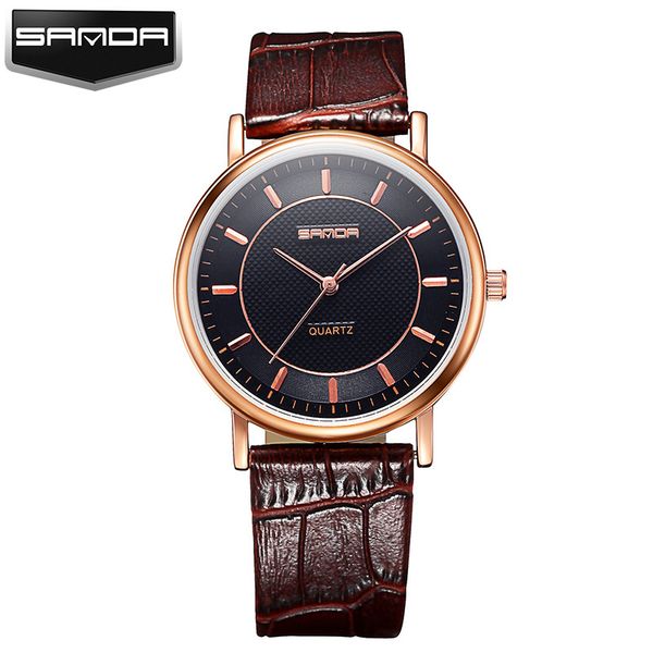 sanda new korean fashion simple couple watch retro belt watch boys and girls quartz, Slivery;brown
sanda new korean fashion simple couple watch retro belt watch boys and girls quartz, Slivery;brown