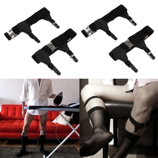 2 pairs men women sock garters suspenders hold up braces clip belt double clips, Black;white
2 pairs men women sock garters suspenders hold up braces clip belt double clips, Black;white