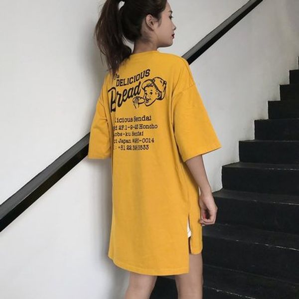 2020 summer cute letter printing t-shirt korean style short sleeve tee harajuku kawaii loose yellow tshirt women's t-shirts, White
2020 summer cute letter printing t-shirt korean style short sleeve tee harajuku kawaii loose yellow tshirt women's t-shirts, White
