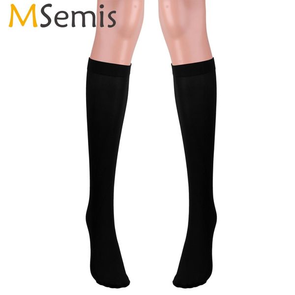 msemis 1 pair men stocking sock summer ultra thin knee high length stretchy smooth over-the-calf business dress nylon socks hose, Black
msemis 1 pair men stocking sock summer ultra thin knee high length stretchy smooth over-the-calf business dress nylon socks hose, Black