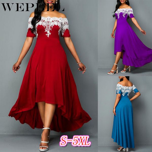 wepbel women plus size dress floral flowert short sleeve slash neck new casual fashion long lace lady summer dresses, Black;gray
wepbel women plus size dress floral flowert short sleeve slash neck new casual fashion long lace lady summer dresses, Black;gray