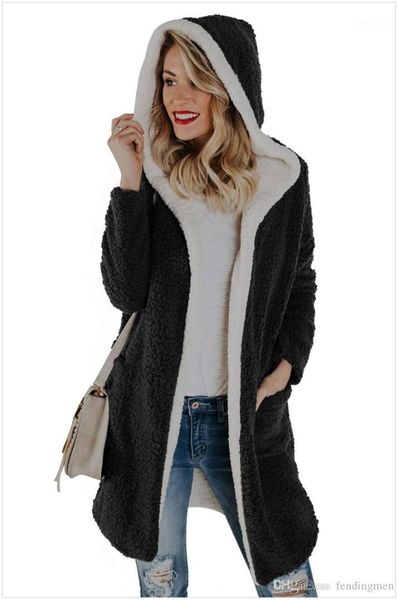 coats fashion fluffy faux lamb wool solid color hooded long coats casual womens coats winter womens designer, Black
coats fashion fluffy faux lamb wool solid color hooded long coats casual womens coats winter womens designer, Black
