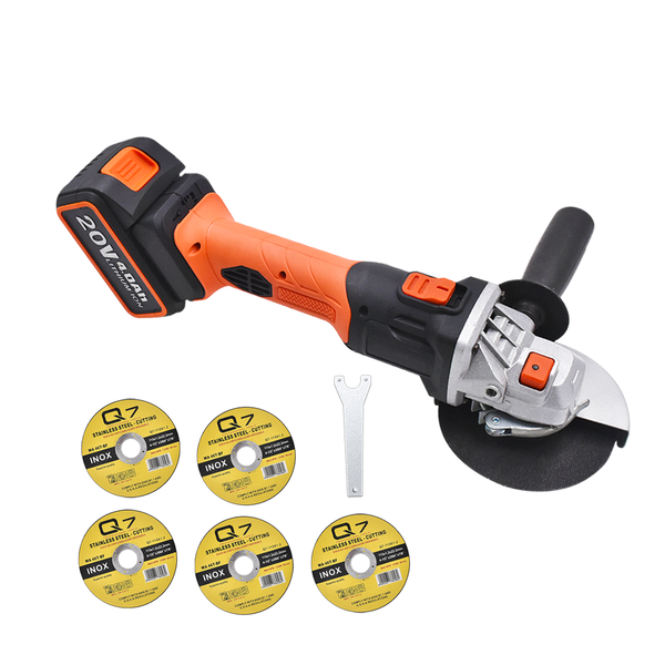 electric cordless angle grinder 4-1/2inch with 115mm with 5pcs cutting abrasive wheels power tools for metal wood
electric cordless angle grinder 4-1/2inch with 115mm with 5pcs cutting abrasive wheels power tools for metal wood