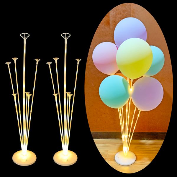 

7 tubes balloons stand balloon holder column confetti balloon baby shower kids birthday party wedding decoration supplies