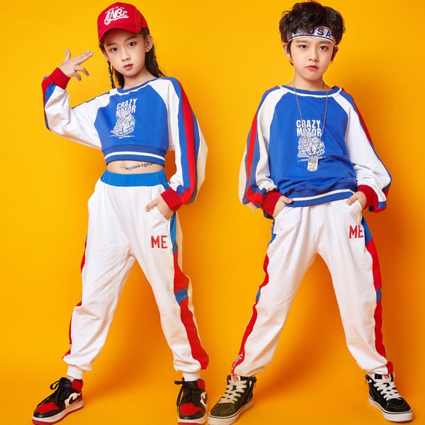 blue jazz dance costumes kids long sleeve street dance hip hop rave outfit child performance clothing practice clothes dc2965, Black;red
blue jazz dance costumes kids long sleeve street dance hip hop rave outfit child performance clothing practice clothes dc2965, Black;red