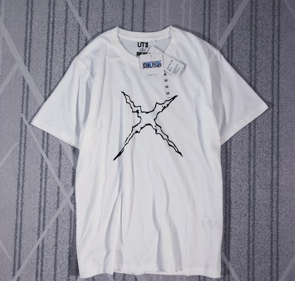 men s designer t shirts co-branded one piece shirt for men and women un with five colors and five prints, White;black
men s designer t shirts co-branded one piece shirt for men and women un with five colors and five prints, White;black